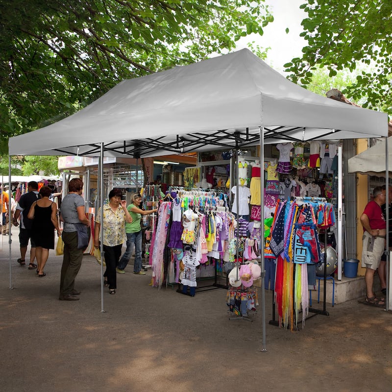 Ainfox 10x20Ft Pop up Canopy Tent Party Heavy Duty Instant Gazebo with 4 Removable Sidewalls