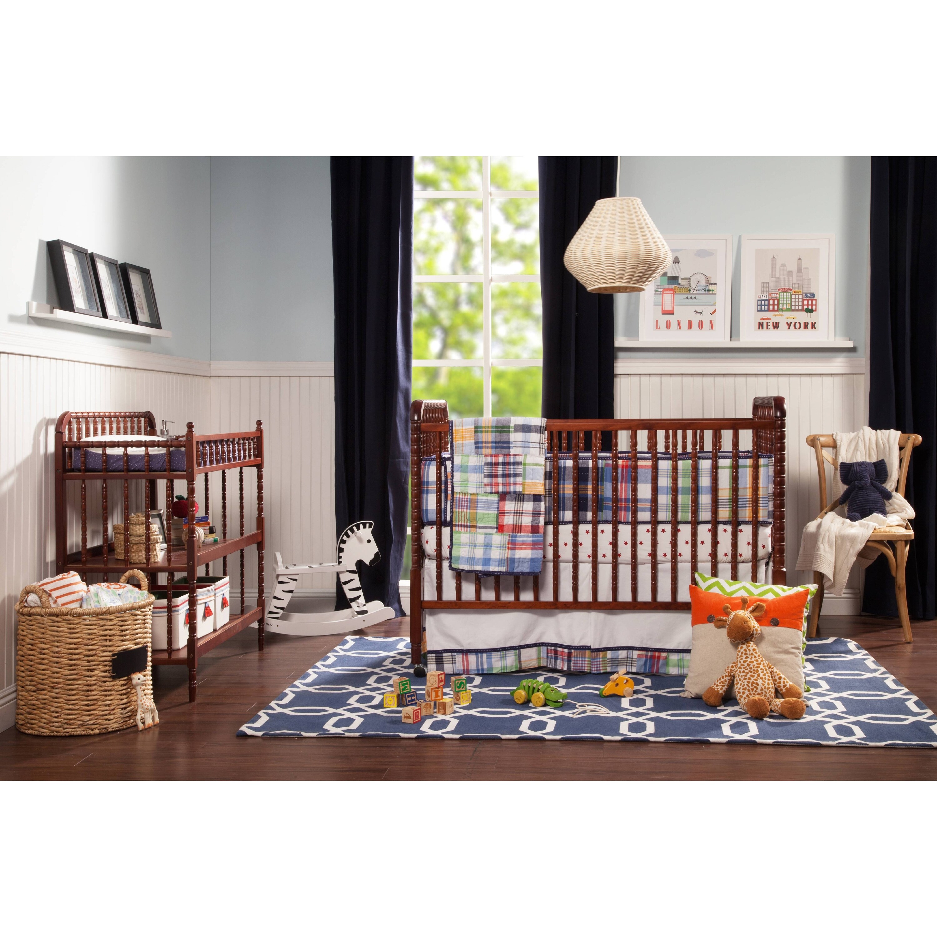 Jenny Lind 3-in-1 Convertible Crib in Emerald Finish Bed Bath