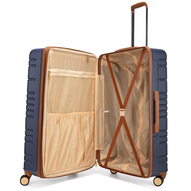 Miami CarryOn Brickell 3 Piece Expandable Retro Spinner Luggage Set