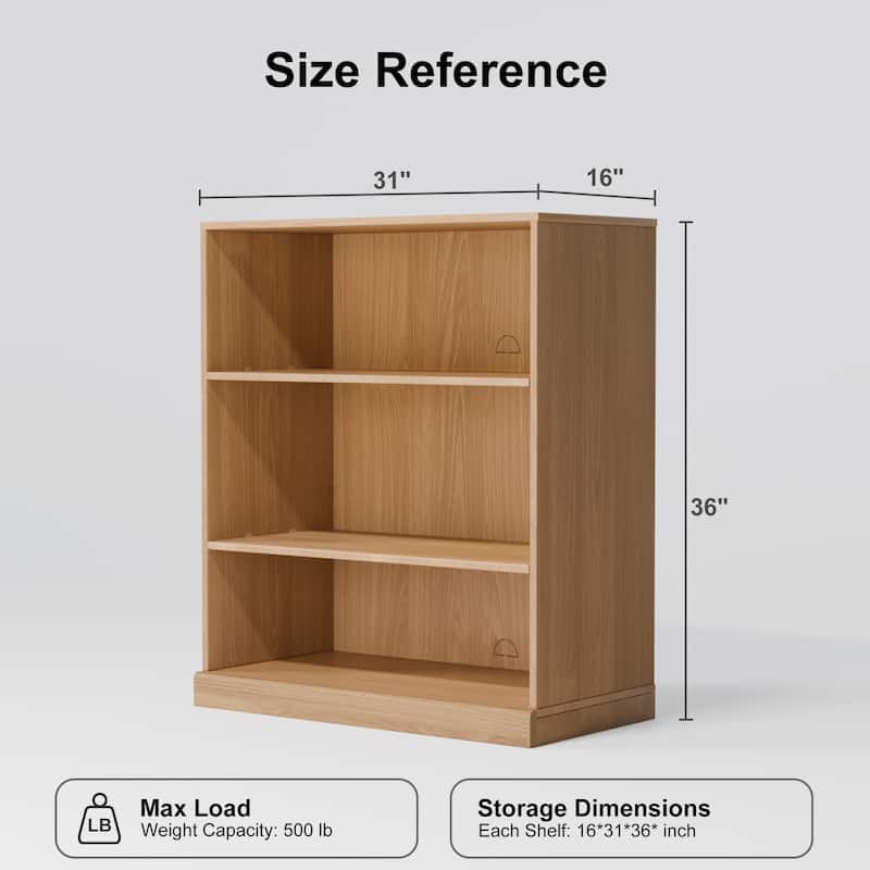 Doorless Wood Bookshelf Storage Cabinet Bookcase&Office Cabinet for Kitchen Bedroom Entryway Living Room Dinning Room