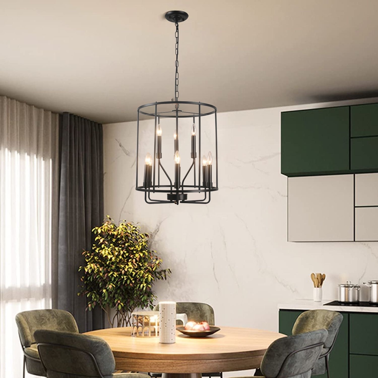 Black cage pendant store