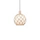 Option Antique Copper / White Glass with Brown Rope