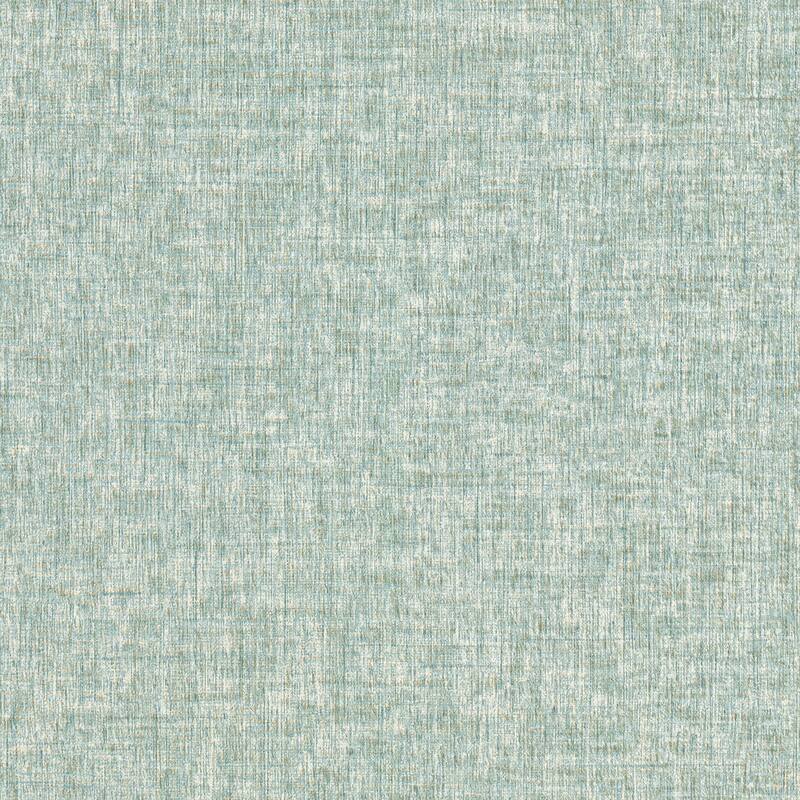 Advantage Larimore Seafoam Faux Fabric Wallpaper
