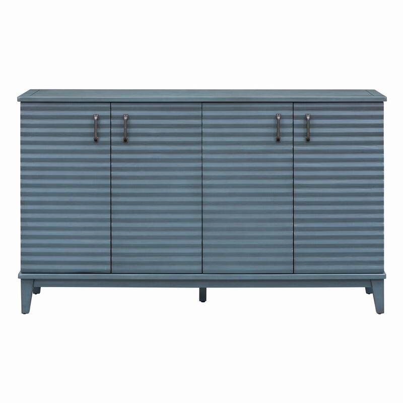 60''W Sideboard with 4 Door Large Storage Buffet - N/A