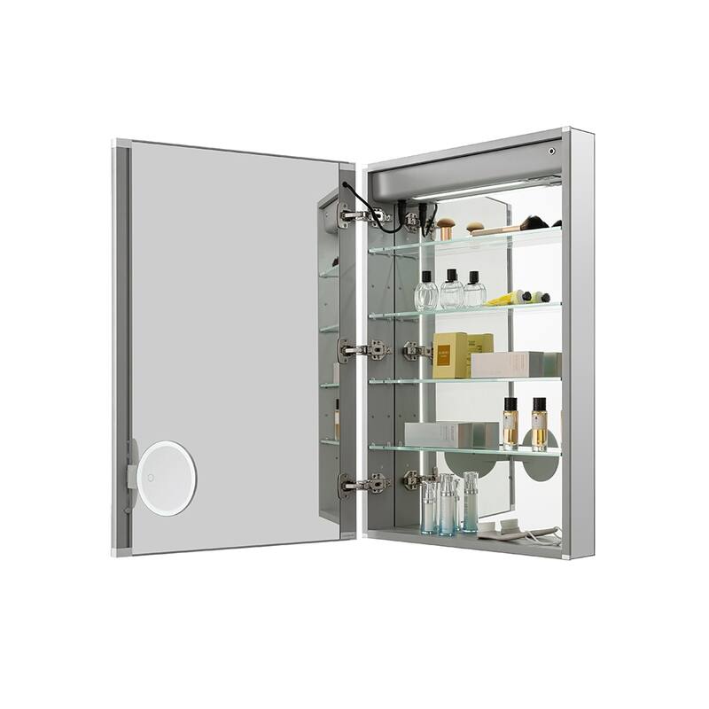 Medicine Cabinet With Light 20W x 32H x 5D Left Hinge - 20"x32"/Left-Hinge