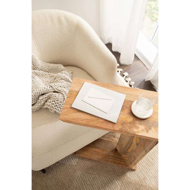 Kate and Laurel Thaxter Wood C-Table