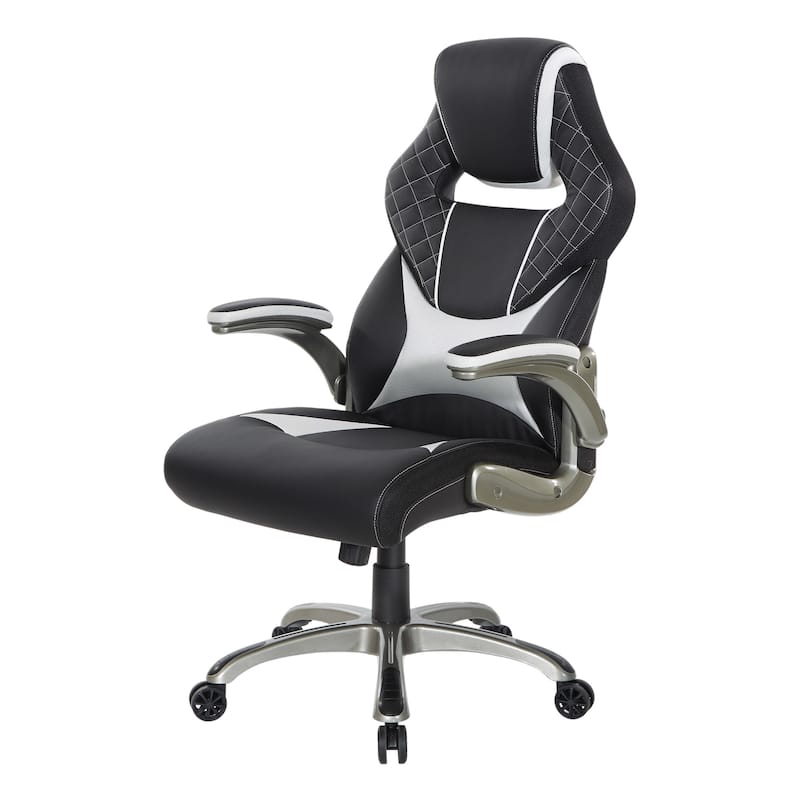 Oversite Gaming Chair in Faux Leather with Color Accents