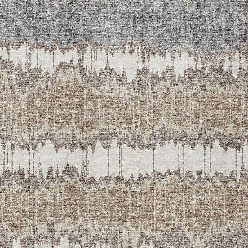 HomeRoots Striped Transitional Rectangle Outdoor Rug