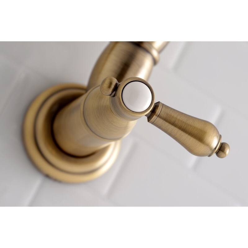 Kingston Brass Heirloom Wall Mounted Pot Filler Faucet