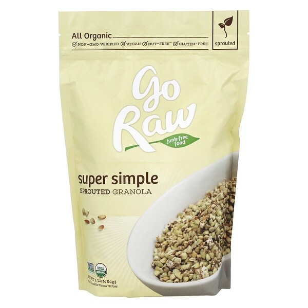 Go Raw Sprouted Granola - Raisin Crunch - Case of 6 - 16 oz.