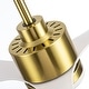 preview thumbnail 90 of 127, 52"/42" Black/Gold LED Ceiling Fan with Lights Remote(3-Blade)