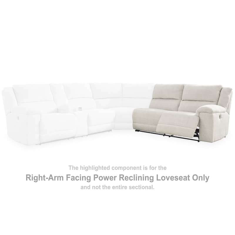 Signature Design by Ashley Keensburg White 3-Piece Power Reclining Sectional