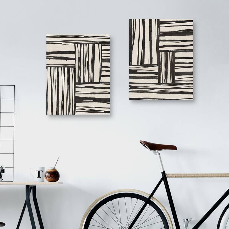 Sentiment Stripes III, IV by Chris Paschke Canvas Art Prints