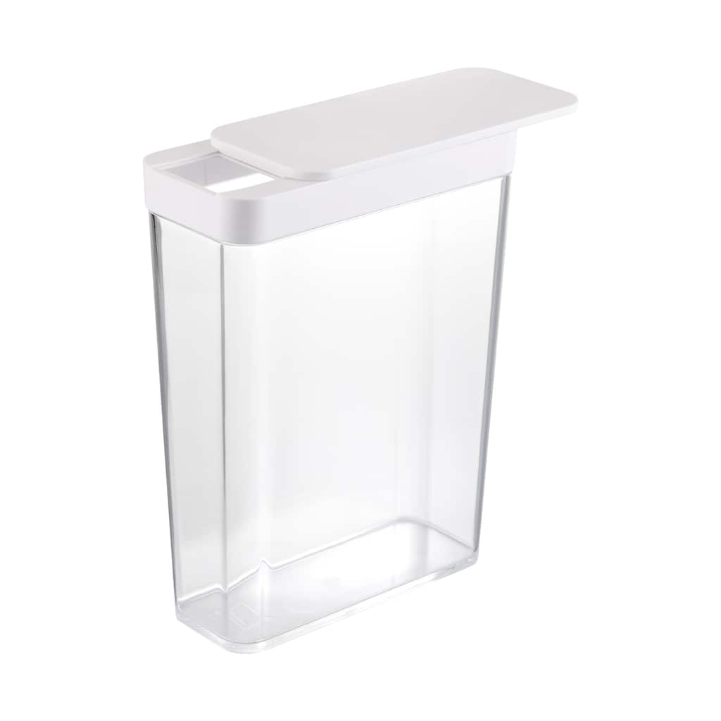 Yamazaki Home Food Storage Container, ABS Plastic, 9.5 cups, 2.3 liters, Lid - L 3.35 x W 7.36 x H 9.65 inches