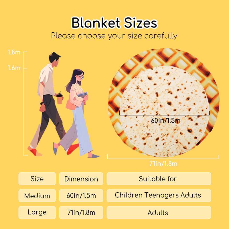 Kids' and Adult Halloween Food Throw Blanket, Microfiber Funny Food Blanket for Home or Dorm Decor