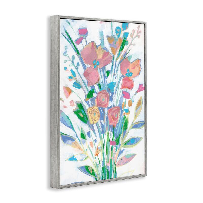 Stupell Pastel Joyful Bouquet Framed Giclee Art Design By Stephanie Fielden
