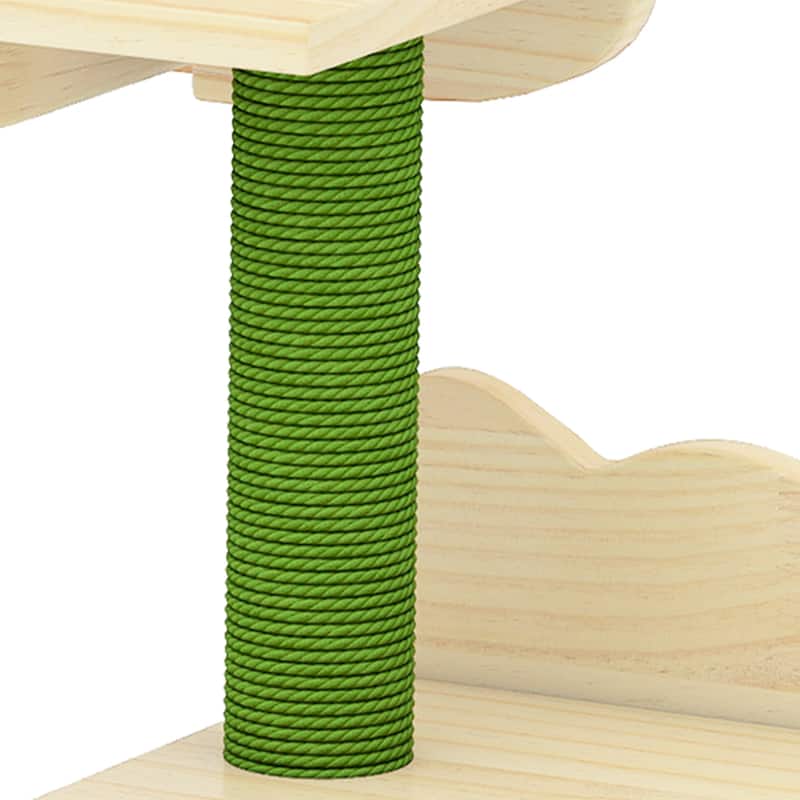 Moasis Wood Wall-Mounted Cat Furniture, Cat Wall Shelves and Perches