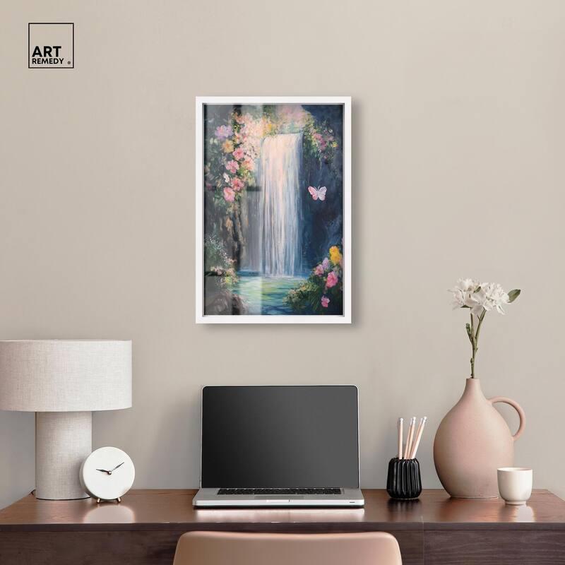 Hidden Falls I Shadowbox by Art Remedy