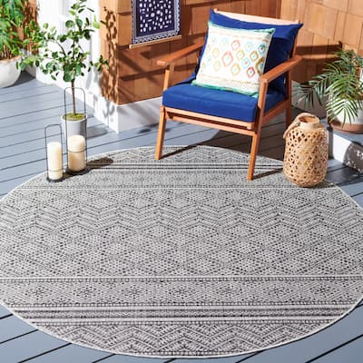 SAFAVIEH Courtyard Charmaine Indoor/ Outdoor Waterproof Patio Backyard Rug