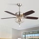 preview thumbnail 47 of 51, Sofucor 52" Ceiling Fan with Light Remote, Classical Crystal Chandelier fan, 5 Reversible Blades & Reverse Airflow