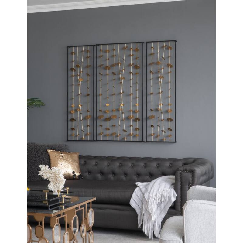 Wind Chimes Wall Arts - 14" x 46" - Set of 3