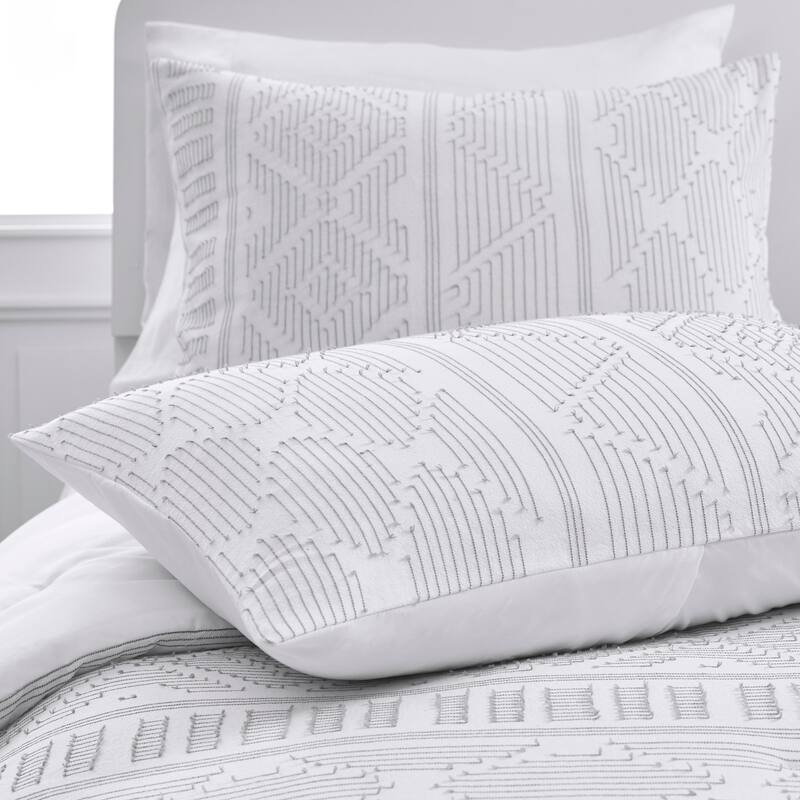 Comfort Spaces Albany Cotton Jacquard Comforter Set