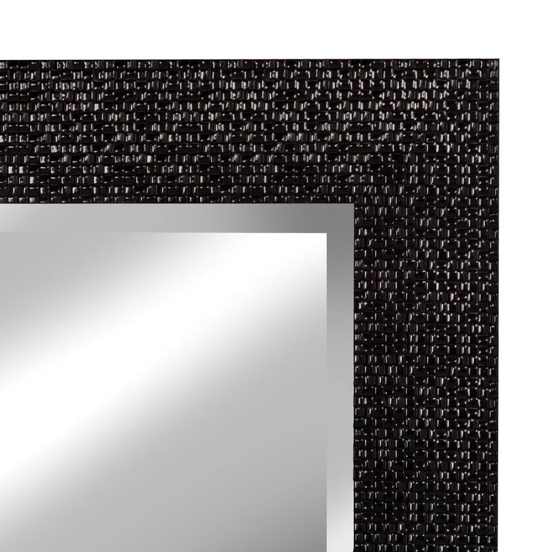 DesignOvation Coolidge Framed Wall Vanity Beveled Mirror