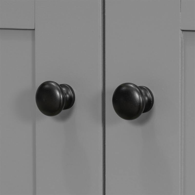36'' Bathroom Vanity with Ceramic Sink Combo, Modern Bathroom Vanity Cabinet with 2 Soft Close Doors and 5 Storage Drawers