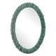 preview thumbnail 3 of 3, Uttermost 08183 Bonaire 26-1/2"W x 34-1/2"H Oval Flat Accent Mirror - Blue