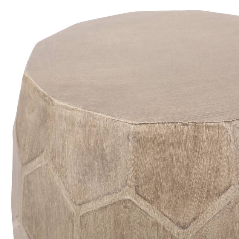 Outdoor LightWeight Concrete Side Table - 15.43
