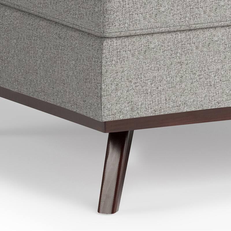 Square Coffee Table Storage Ottoman - Gray