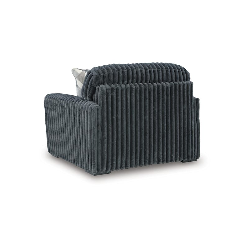 Signature Design by Ashley Midnight-Madness Dark Gray Oversized Chair - 52"W x 41"D x 40"H