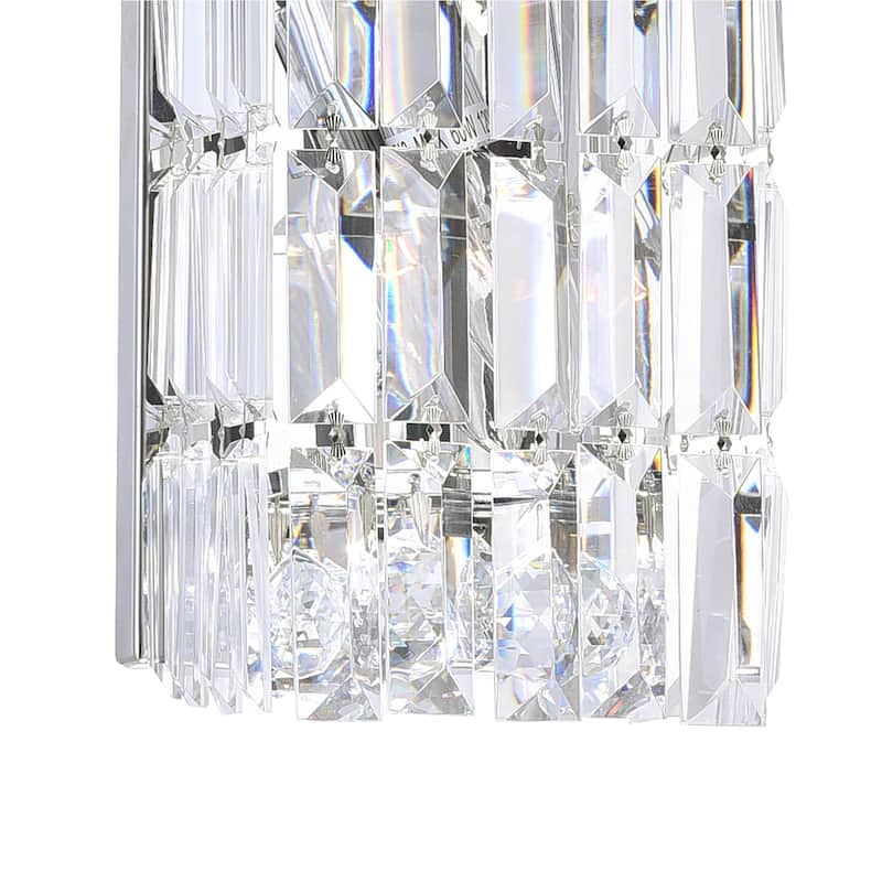 Colosseum 2 Light Bathroom Sconce With Chrome Finish