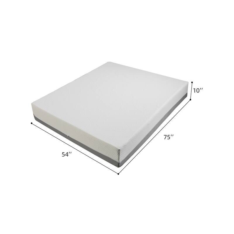 GDFStudio Kaelen 10-Inch Full Mattress with Gel-Perforated,Perforated Layers and 7-Zone Support