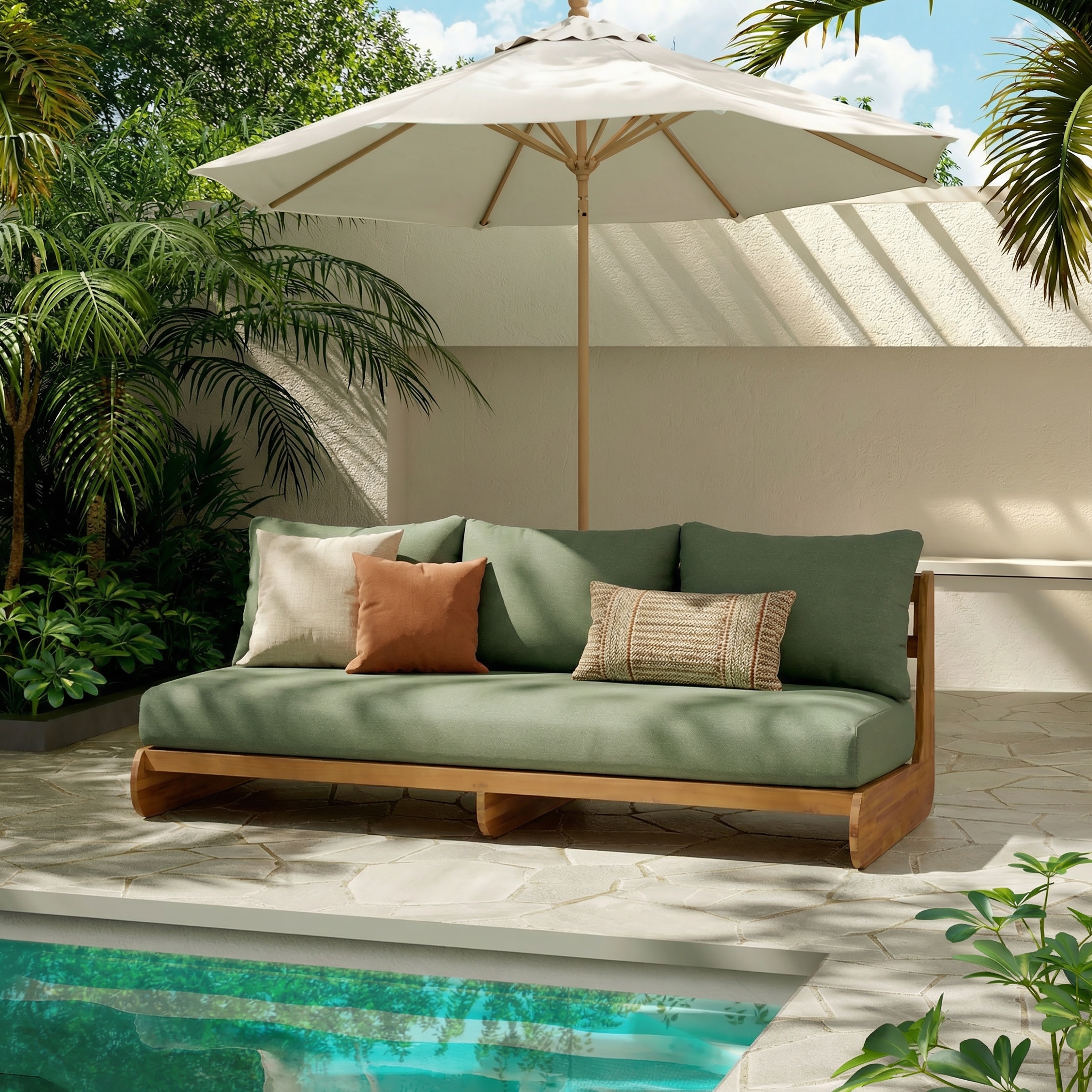 Christopher Knight Home - Marigold Acacia Wood Outdoor 3-Seater Sofa