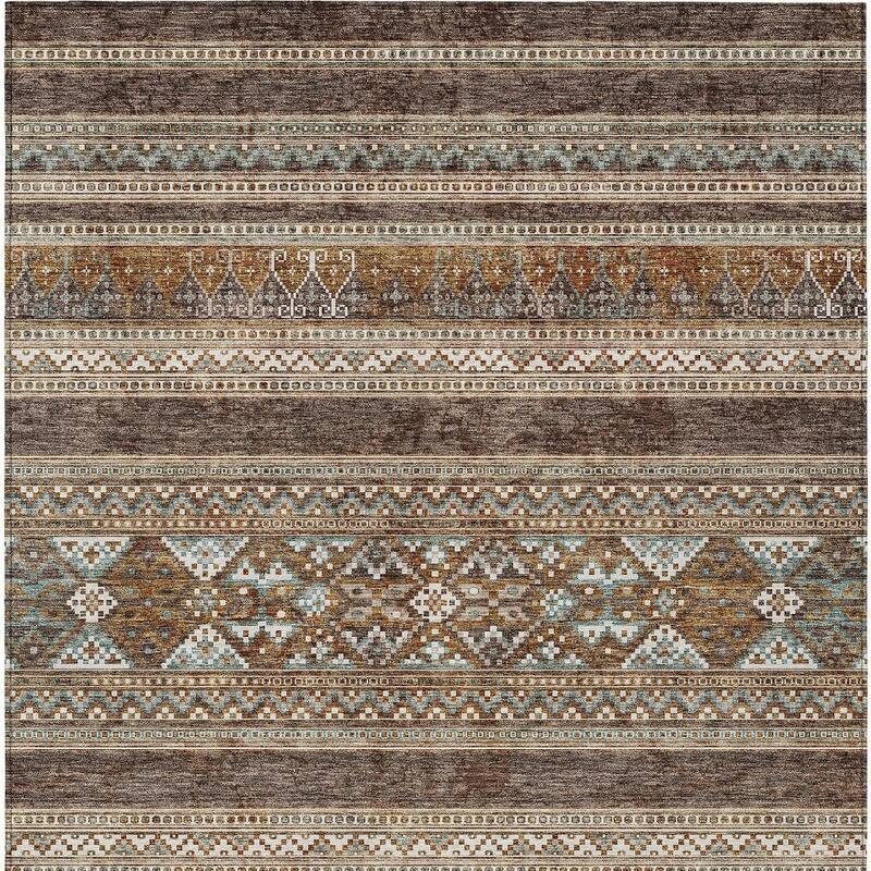 HomeRoots Southwestern Transitional Rectangle Outdoor Rug