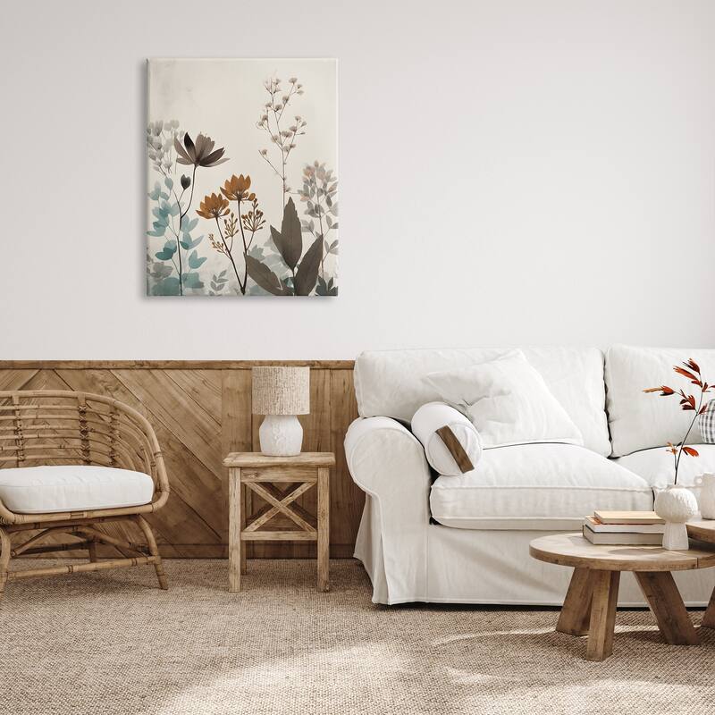 Stupell Soft Beige Botanicals Canvas Wall Art Design by Petals Prints Design