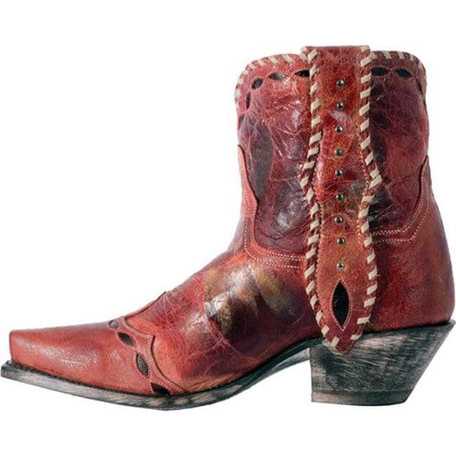 Livie Cowboy Boot DP3748 Red Leather 