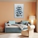 preview thumbnail 3 of 3, "Whale Study" Floating Framed Wall Art Canvas, 24x36 Inches