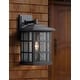 preview thumbnail 1 of 1, Stonington 1-Light Outdoor Wall Lantern in Mystic Black Mystic Black