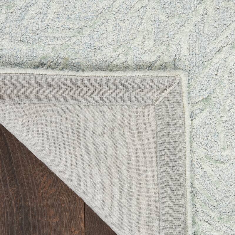 Michael Amini Star Contemporary Textured Botanical Abstract Glam Area Rug