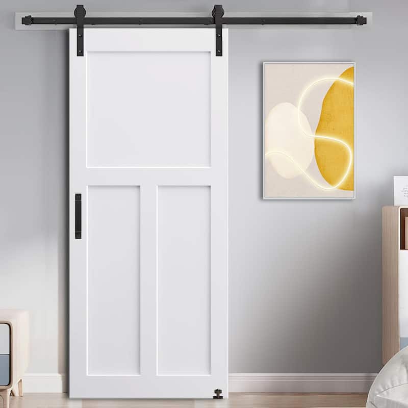 CRAZY ELF Real Primed Door Slab, DIY Panel Door, Modern Interior Door, Water-proof, Pre-Drilled Ready to Assemble