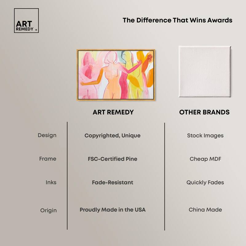 Three Graces Canvas by Art Remedy
