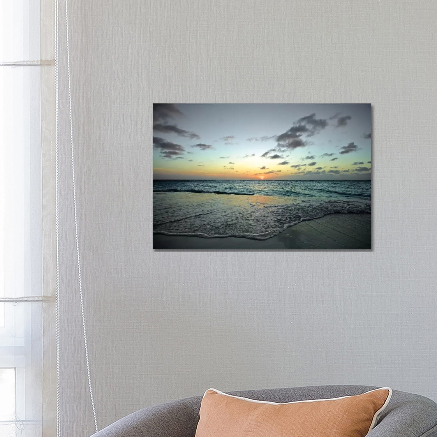 set of 2 tropical beach serenity sunrise cushion cover living room set of 2 tropical beach serenity sunrise cushion cover living room