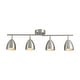 preview thumbnail 5 of 12, Contemporary 4-Light Adjustable Arm Track Light Semi-flush Mount - 31.9 in