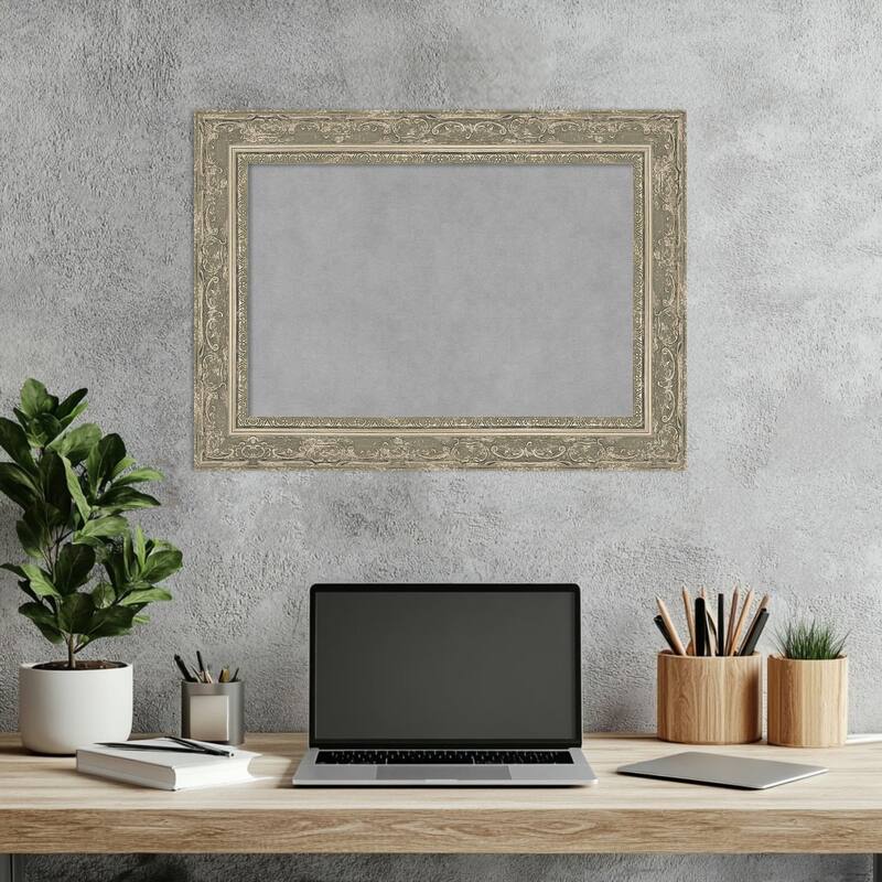 Amanti Art Filigree Gloss Black Framed