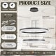 preview thumbnail 26 of 33, Round LED Crystal Chandelier Ring Dimmable Pendant Light Fixture