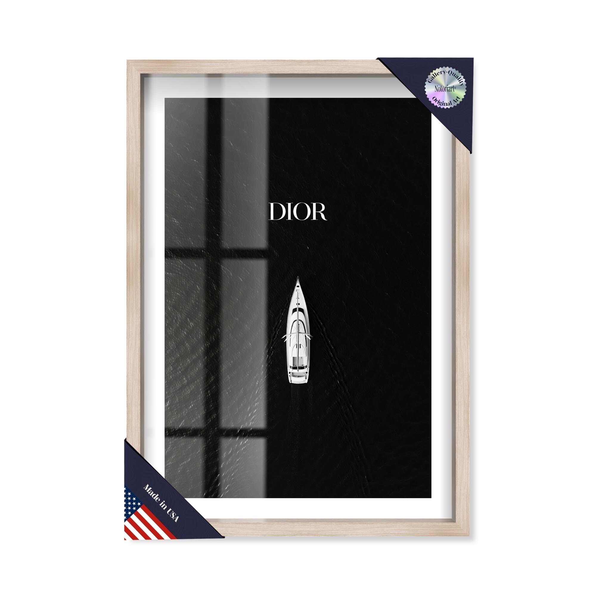 Glam Dive Shadowbox Print by Notoriart