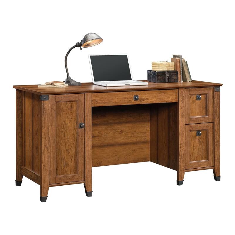 Carson Forge Collection Computer Desk - Washington Cherry