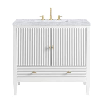 James Martin Vanities 485-V36-3CAR Myrrin 36" Single Basin Wood Vanity